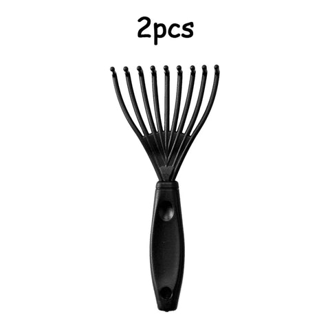 2pcs Hair Brush Cleaning Tools With Black Bristles - Portable Comb Cleaner And Hair Removal Claws