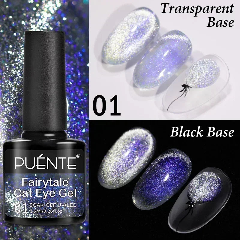 PUENTE 5ml Metallic Painting Liner Gel Polish Bright Mirror Effect Semi-Permanent UV Nail Varnish For Stunning French Nail Art