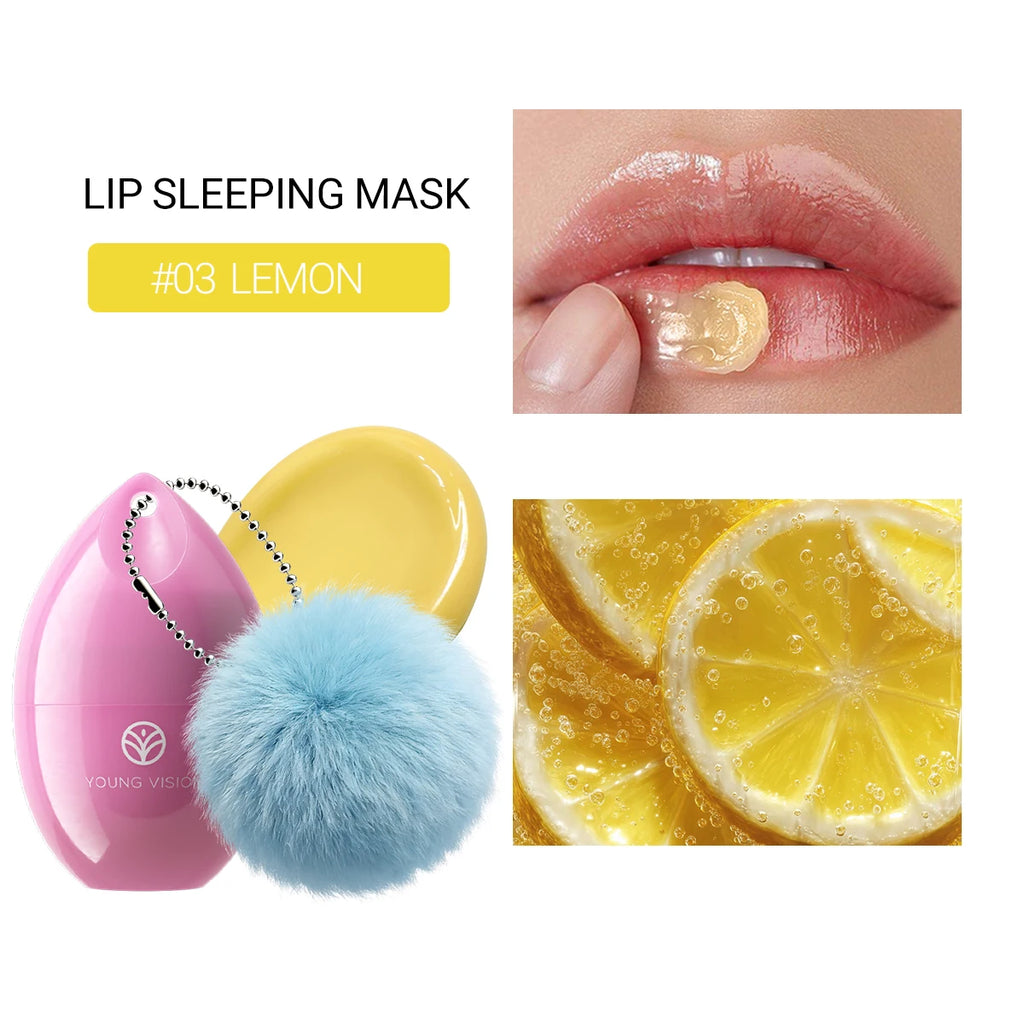 5-Color Lip Mask - Cherry & Strawberry Scented Jelly, Moisturizing Lip Care, Repair & Fade Lip Lines, For Lipitis Relief