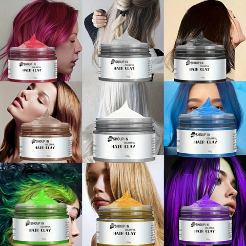 Hair Color Dye Cream Hair Dye Wax For Daily Party Cosplay Halloween DIY Hair Color Halloween Carnival/Mardi Gras/Masquerade