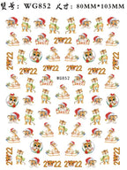 Press on Nails Tiger Symbol Nails Decals Design Fierce Wild Animal Leopard Decoration Manicure Stickers Nails Accessories Tools