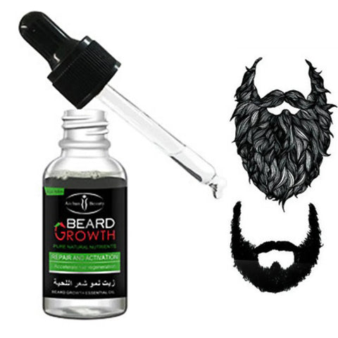 Beard Growth Oil Beard Wax Balm Hair Loss Products Leave-In Conditioner for Groomed Chest Hair Moustache Oil Beard Care 30ml