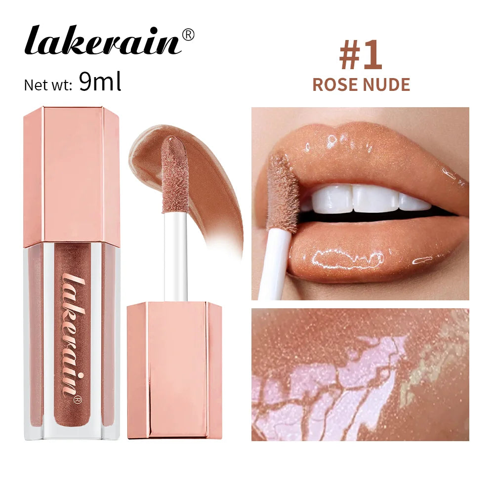 NEW Glitter Gloss Universal Lip Luminizer 8 Colors Makeup Lip Gloss Non-sticky Moisturizing Plumper Long Lasting Glitter Liquid