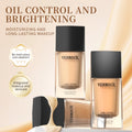 Long-lasting Hydrating Liquid Foundation - The Lifeline for Dry Skin, Stay Fresh Without Cakey Build, Brightens Tone, Natural Bare or Make-up-Free Look, Moisturizing and Smooth Creamy Base for a Flawless Finish