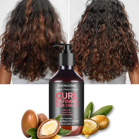 100ml Hair Sculpting Mousse Professional Curly Hair Styling Cream Natural Fluffy Curl Booster Defining Women Haircare Products