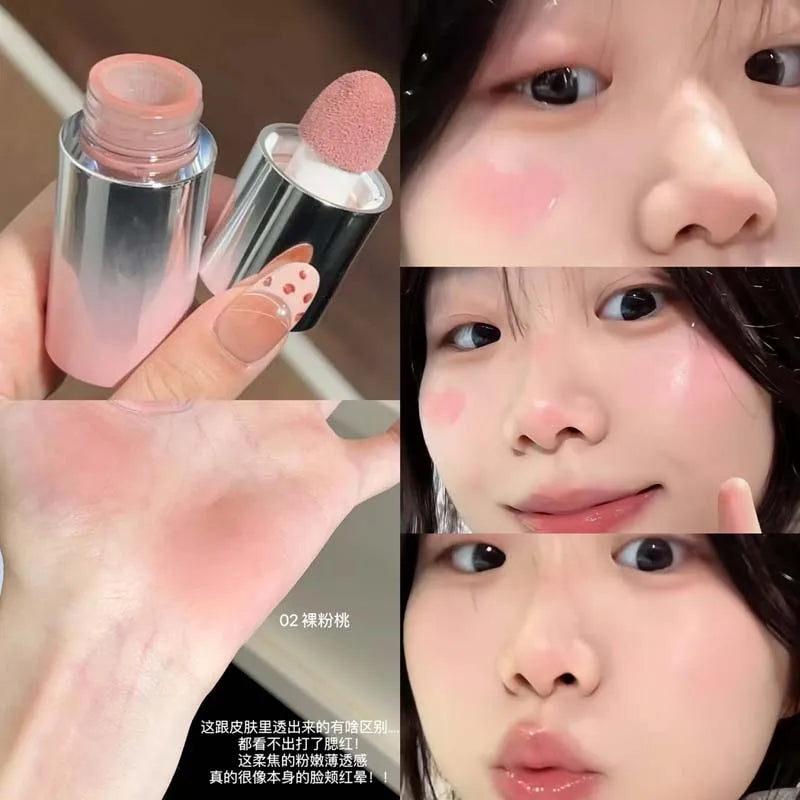 Gentle Korean Liquid Powder Blusher Faceplate Waterproof Facial Shadow Highlight Nose Lasting Brightening Rouge Student Girl