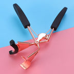 Eyelash Curler Rose Stainless Steel Lash Curler Tool with Soft Rubber Pad Anti Slip Grip Flexible Strong Spring