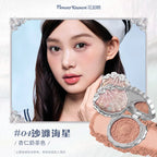 Makeup Flowerknows Shell Pearl Collection Silk Satin Blusher Lightweight Highly Pigmented Blush Powder Long Lasting Face Blushes