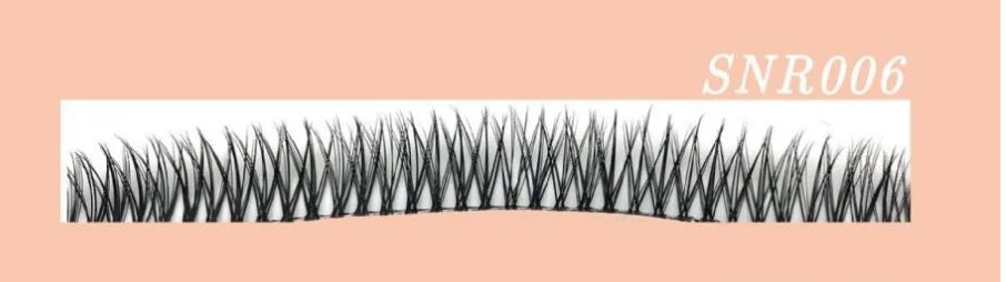 YGirlash DIY Handmade Eyelash Extension Segmented Lashes Dramatic Lash Bundles Soft Ribbon Strip Eyelashes Makeup Lashes
