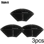 Stainless Steel Drawing Eyebrow Design Ruler for Tattoo Makeup Beginners Fast EyeBrow Drawing Auxiliary Tool Tattoo Accessories