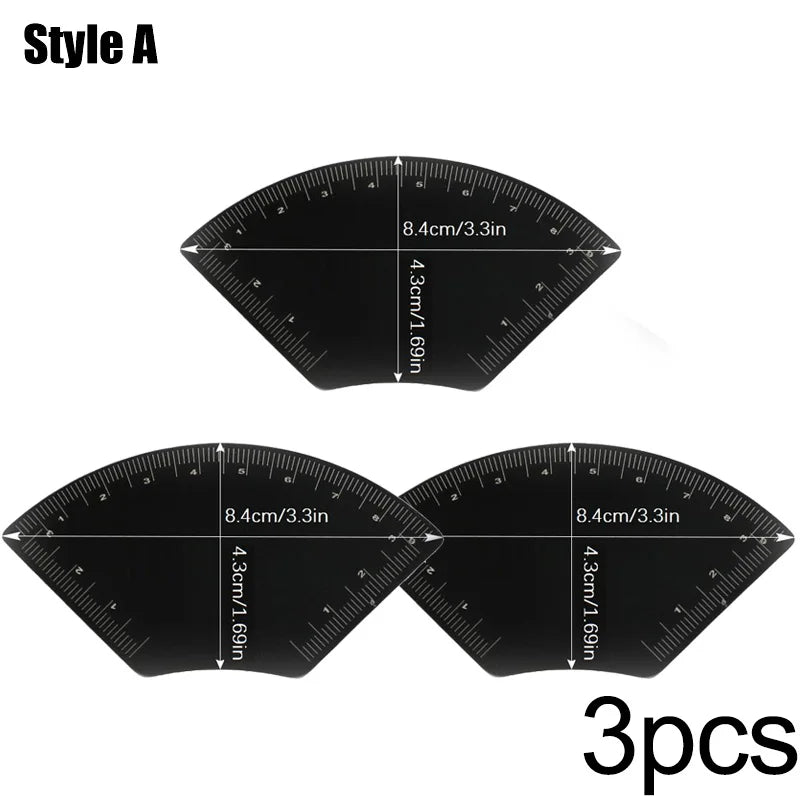Stainless Steel Drawing Eyebrow Design Ruler for Tattoo Makeup Beginners Fast EyeBrow Drawing Auxiliary Tool Tattoo Accessories