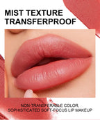 Matte Velvet Lipstick Ice Cream Long Lasting Waterproof Nourishing Moisturizing Highly Pigmented Satin Lip Gloss Non Stick Cup