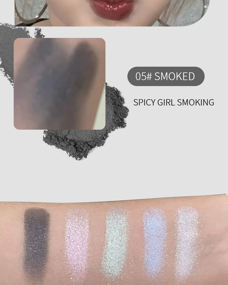 HERORANGE Glowing Charm Monochrome Eyeshadow Palette Pearlescent Explosion Polarized Brightening Silkworm Highlight