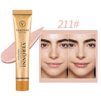 Long-lasting waterproof and sweatproof concealer with natural nude Maquiagem Liquid Concealer Beauty Face  Cosmetics Makeup Base