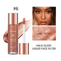 2 IN 1 Skincare & Primer Liquid Highlighter Face Contouring Moisturizing Brightening Skin Tone Bronzer Glow Body Face Makeup