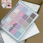 20 Colors Low Saturation Korean Eyeshadow Palette Purple Matte Pearlescent Long Lasting Waterproof Glitter Eye Shadow Eye Makeup