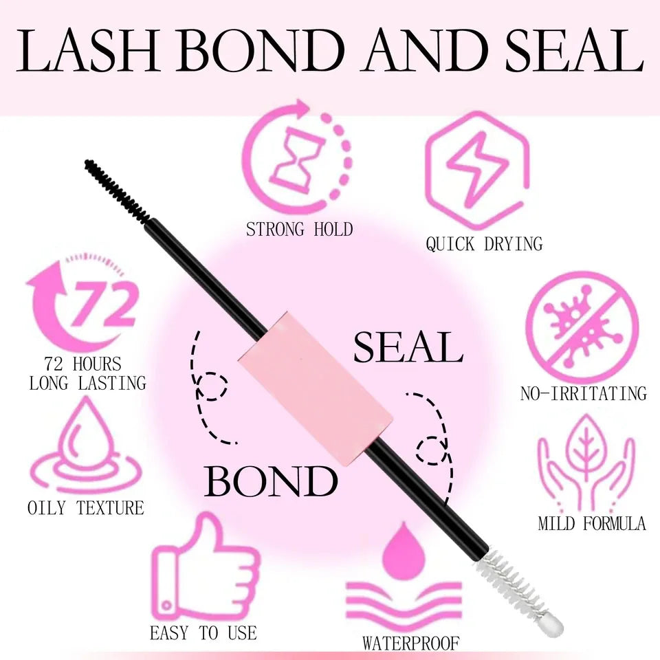 QIUNING Manga Lash Clusters Kit Cat Lashes with Lash Bond & Seal Cluster Eyelash Extensions Mixed Tray Eyelash Clusters Kit