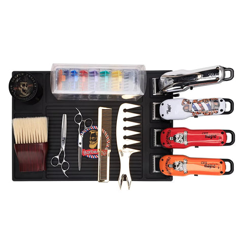 Silicone Barber Magnetic Tray Hairdressing Antiskid Storage Mat Non-Slip Heat Resistant Salon Table Cushion Pad