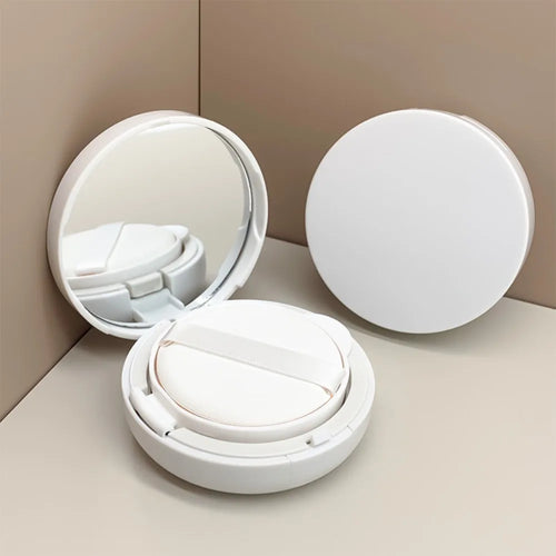 15g/0.5oz Empty Air Cushion Puff Box Portable Cosmetic Makeup Case Container with Powder Sponge Mirror for BB Cream Foundation