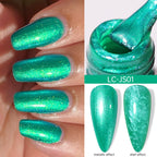 LILYCUTE 5ML Metallic Painting Liner Gel Nail Polish Super Bright Gold Silver Mirror Drawing Gel Semi Permanent Line French Nail