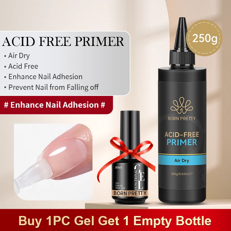 BORN PRETTY 250g Light Pink Jelly Gel Nail Polish Nude Milky White Peach Translucent Color UV LED Soak Off Nail Salon Varnish