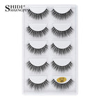 3/5 Pairs Hot Sale Natural Long 3D Mink Lashes Soft Short Faux Cils Handmade Fake Lashes Makeup Tool Eyelash Extension Maquiagem