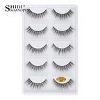 3/5 Pairs Hot Sale Natural Long 3D Mink Lashes Soft Short Faux Cils Handmade Fake Lashes Makeup Tool Eyelash Extension Maquiagem