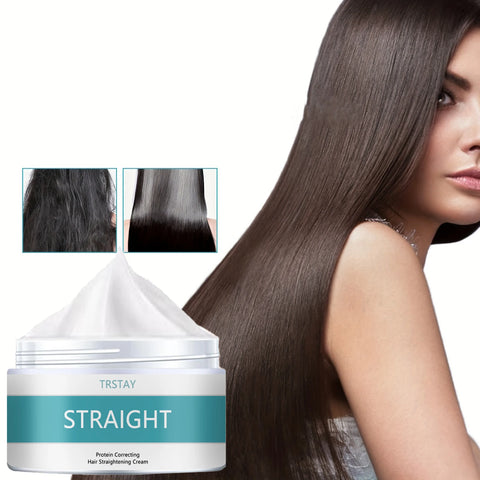 TRSTAY Protein Correcting Hair Straightening Cream Improves Dryness Rashness Britteness Hair Care Product for All Hair Textures