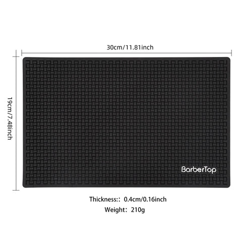 Barber Mat Barbershop Magnetic Mats Anti-slip Flexible Rubber Scissors Storage Pad Salon Heat Resistant Hairdresser Organizer