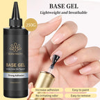 BORN PRETTY 250g Super Top Coat Base Gel Soak off UV LED Drying Long Lasting Semi Permanent Jelly Nude Pink Gel Nail Polish