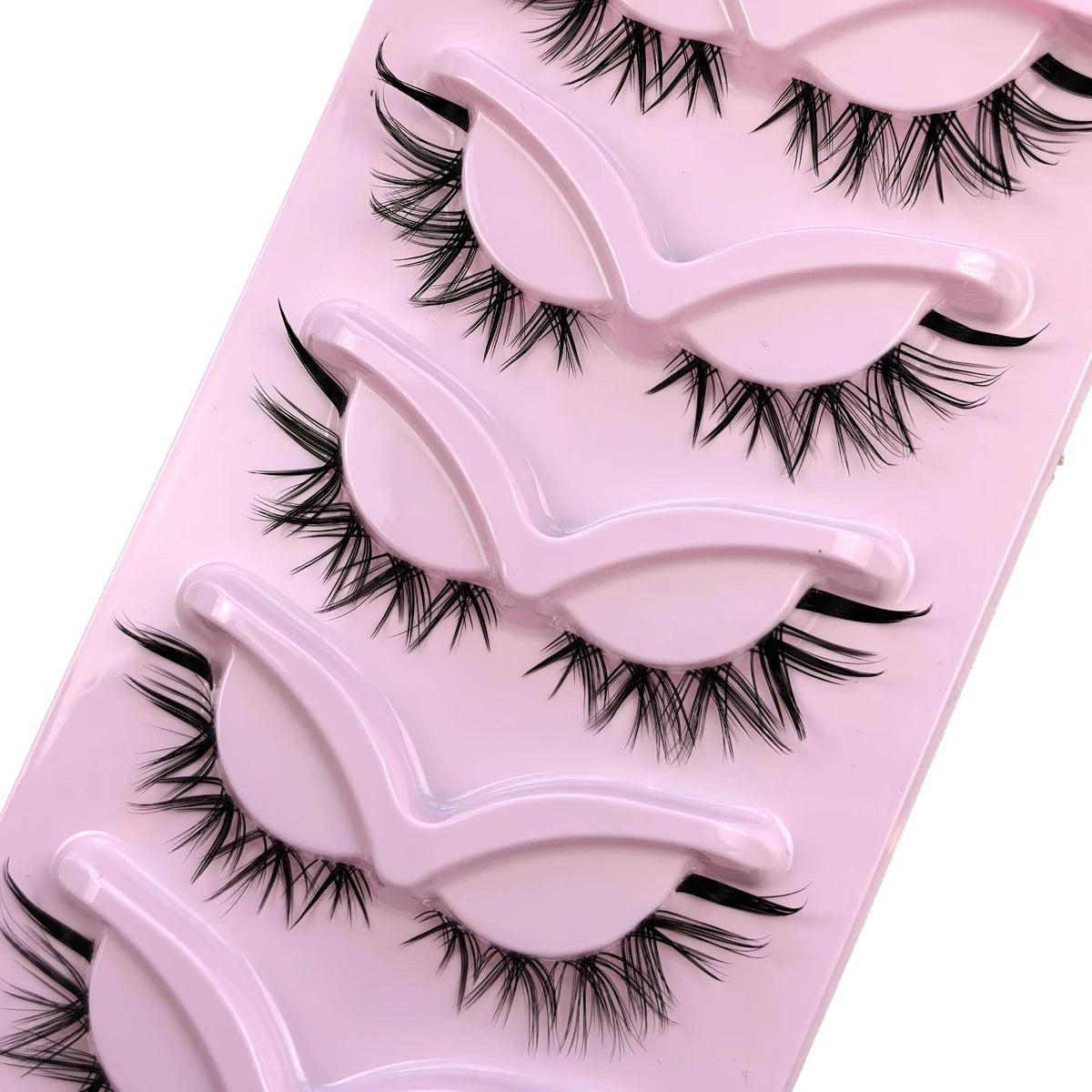 Natural Eyelashes Fake Eyelashes, Transparent Stem, Invisible Fake Mink Eyelashes, Thin Stripes, Cat Eyes, Thin Straps, Soft