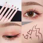 Matte Red Brown Eyeliner Gel Pencil Ultra-thin Long Lasting Quick Dry Smooth Eye Shadow Lying Silkworm Pen Makeup Cosmetics