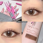 Punk Red Eyebrow & Eyeliner Gel 2 In 1 With Angled Brush Smudge-Proof Waterproof Creamy Smooth for Brows & Under Eye Makeup
