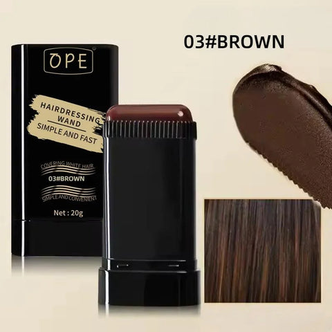 20g quick hair dye stick - permanent coverage, long-lasting effect, portable applicator brush design, touch up the color at home