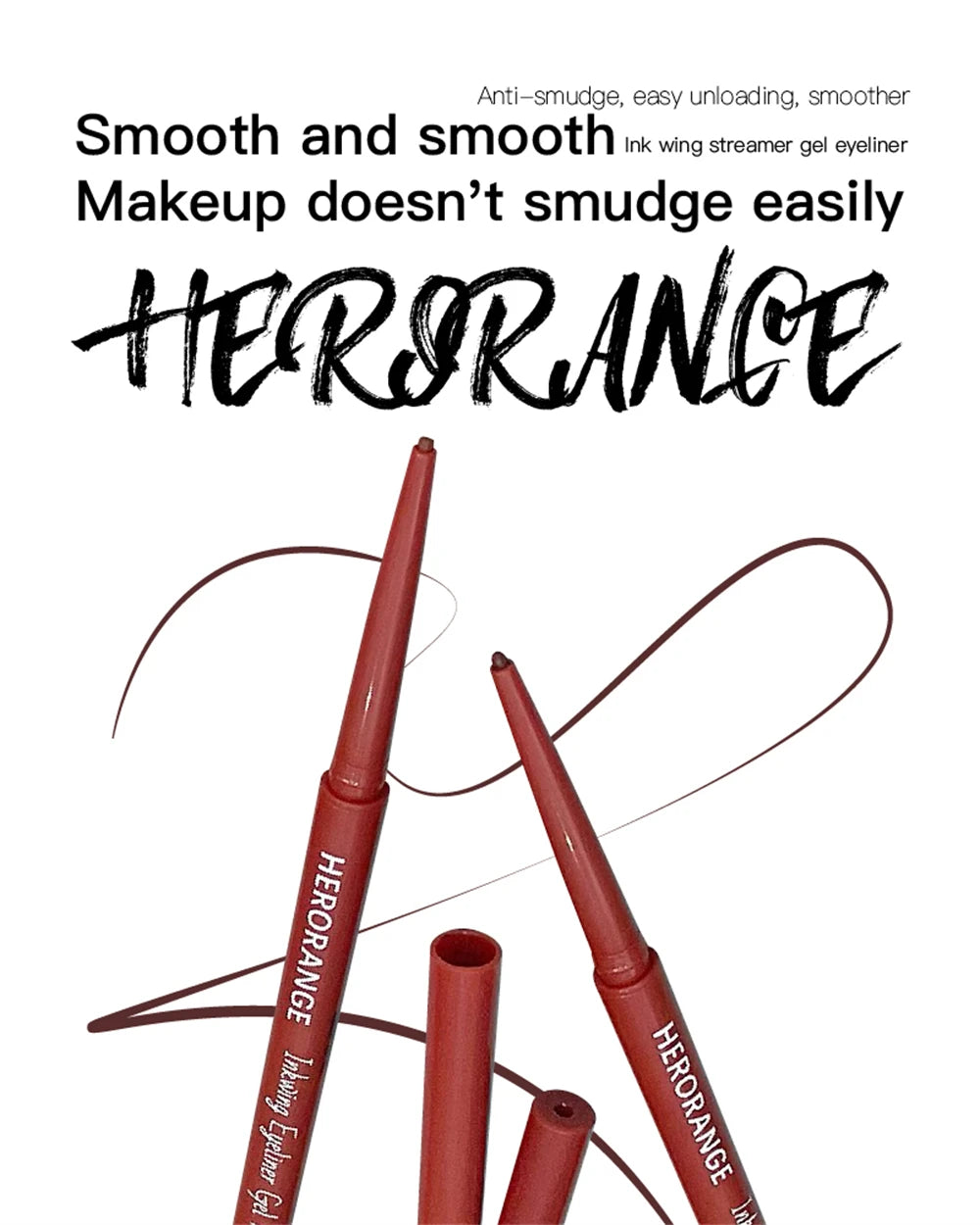 12 Colors Eyeliner Pencil Waterproof Long-lasting Orange Black Brown Easy Wearing Eyeshadow Contour Stick Lying silkworm Makeup