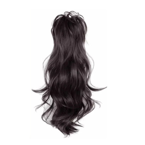 synthetic wig 40cm Princess Girls Fluffy Wavy High Ponytail Clip-on Wig Waterfall Curly Half Tied One-piece Women Hair Extension