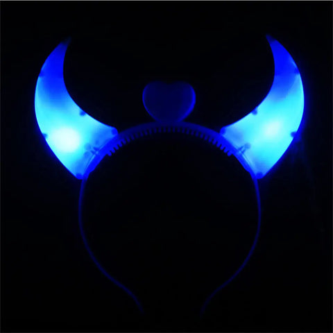Christmas Hair Band Glowing Headband Xmas Tree Snowflake Hair Band Deer Horn Light Flashing Headwear Merry Christmas Gift
