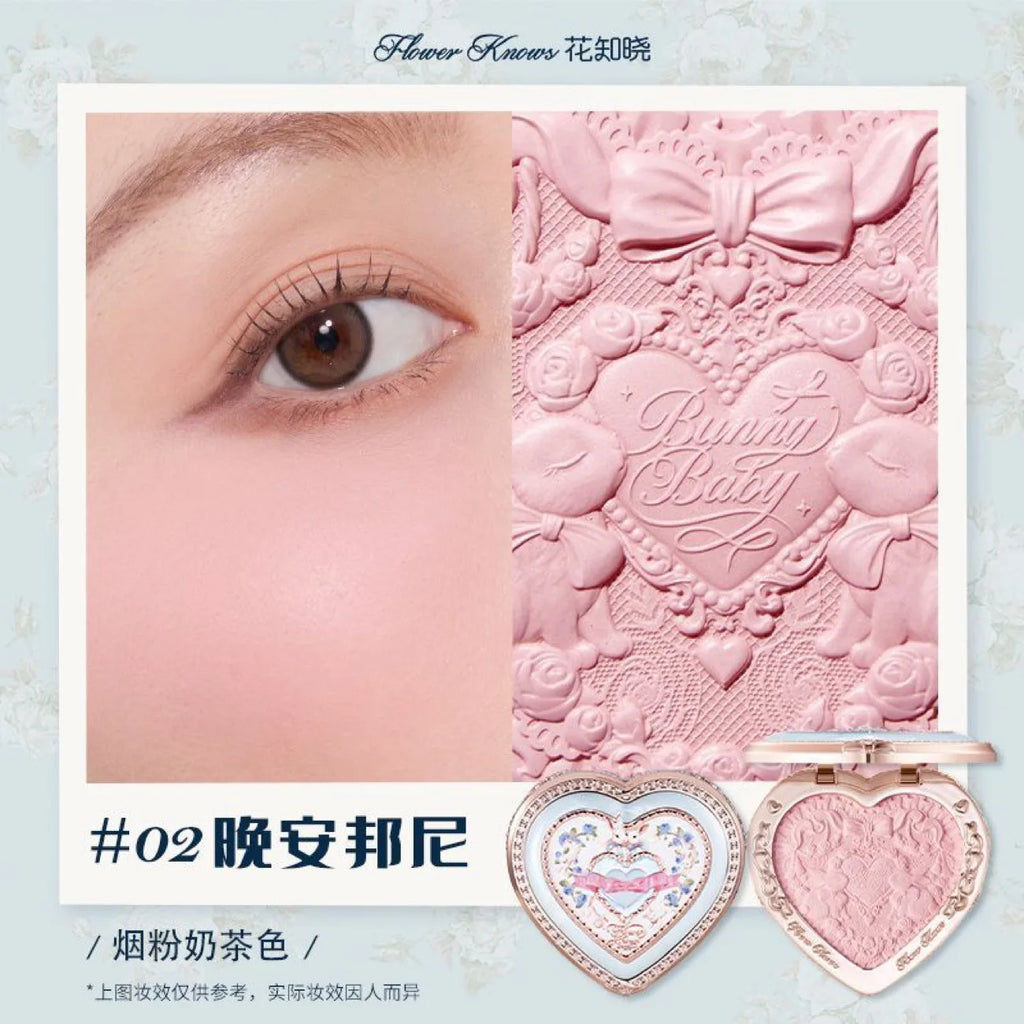 Flower Knows Little Angel Blushes Cream Smooth Long-lasting All-Day Face Enhancing Makeup Korean Blush Cream For Cheek