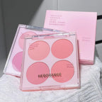4 Colors Blush Powder Face Makeup Set Mixed Sweet Warm Colors Matte Cheek Powder Facial Beauty Cosmetic Makeup Blush