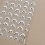 1PCS White French Manicure Strip Nails Sticker Stencil Guide French Nail Art Decals Form Fringe DIY Line Tips Decoration Tools