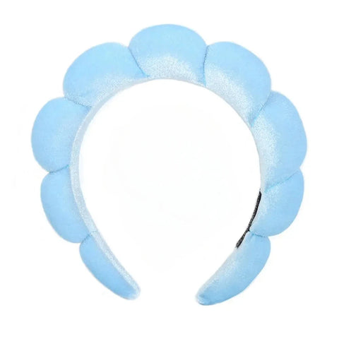 3Pcs Fashion Microfiber Washing Wristbands Scrunchies Puffy Headband Spa Bubble Headband for Washing Face Makeup Shower Skincare