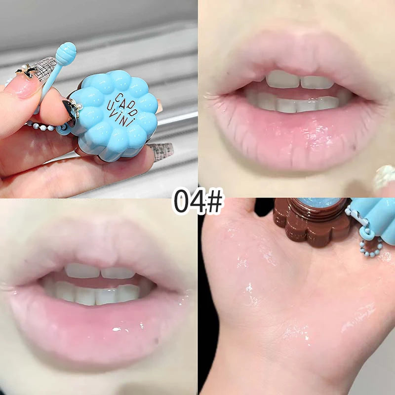 Cappuvini Macaron Fruit Flavor Lip Mask - Deeply Moisturizing Long-Lasting Hydration Soften Fine Lines Lip Care Lipstick Base