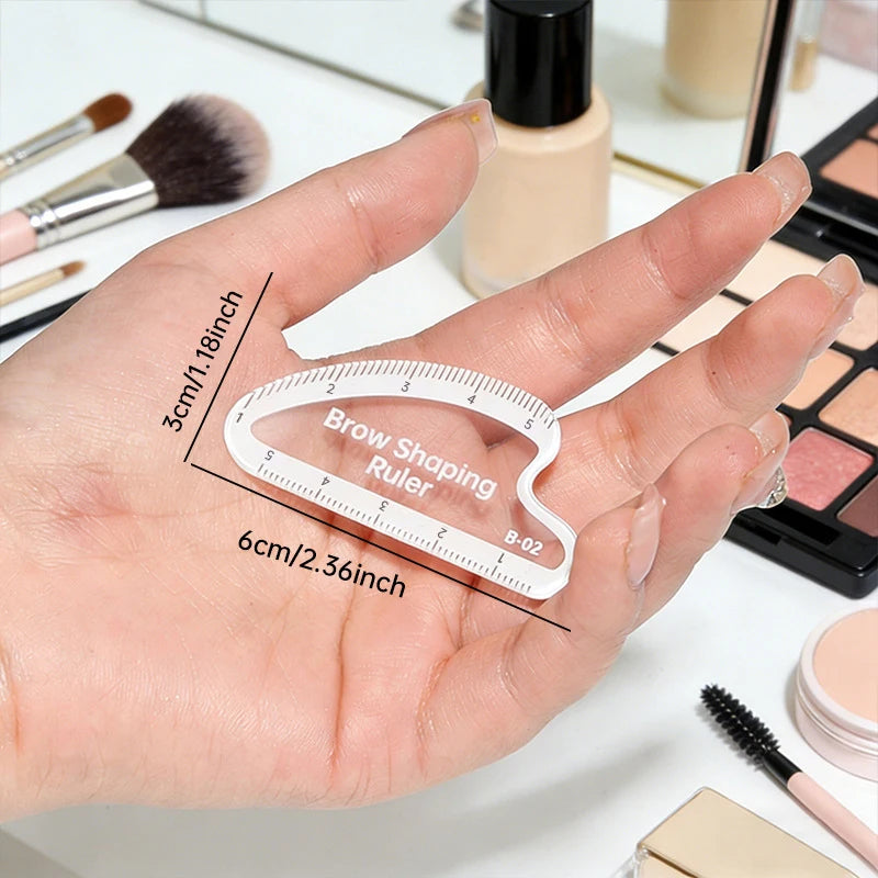 1 Minute Fast Drawing Design Brow Easy Tool Microblading Permanent Makeup Stencils Brow Mapping Ruler Eyebrow Shaping Ruler