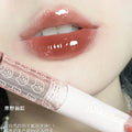 Cherry Pink Waterproof Mirror Finish Water Lip Gloss Nude Brown Clear Tint Glass Lip Oil Liquid Makeup for Luminous Look