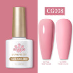BORN PRETTY 10ml Gel Nail Polish Gel 130 Colors Semi Permanent Solid Nail Gel Varnish Soak Off UV Gel for Base Top Coat