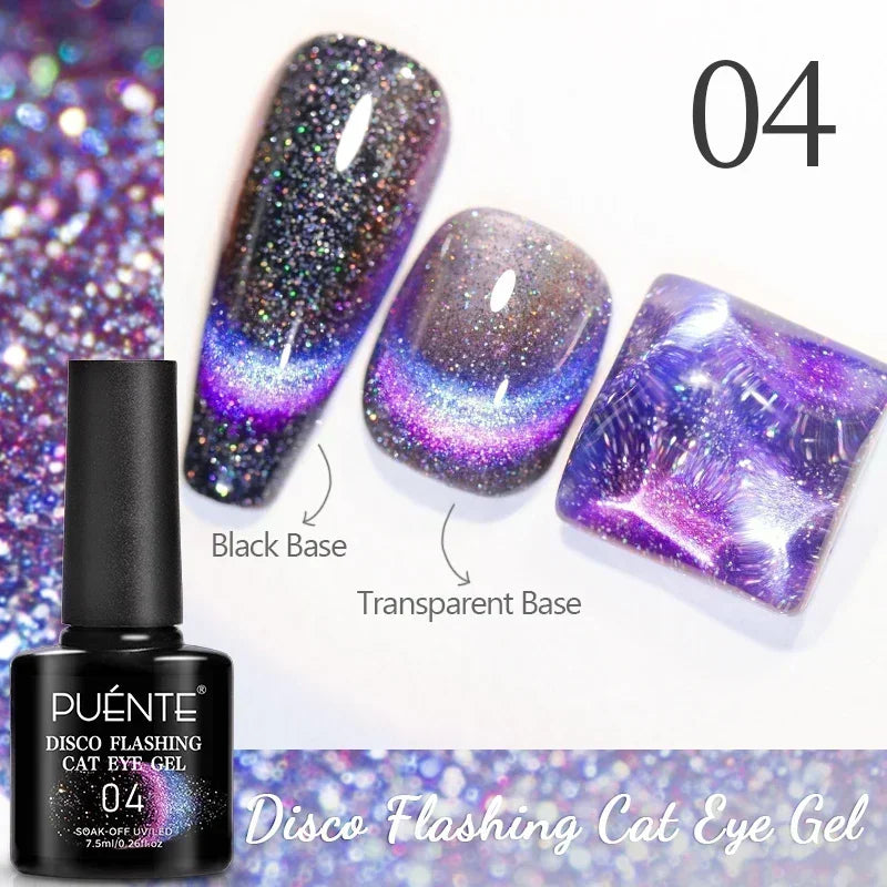 PUENTE 5ml Metallic Painting Liner Gel Polish Bright Mirror Effect Semi-Permanent UV Nail Varnish For Stunning French Nail Art