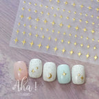 Adhesive stickers with European and American style cross snake black and white wave dot hot silver line letter nail stickers
