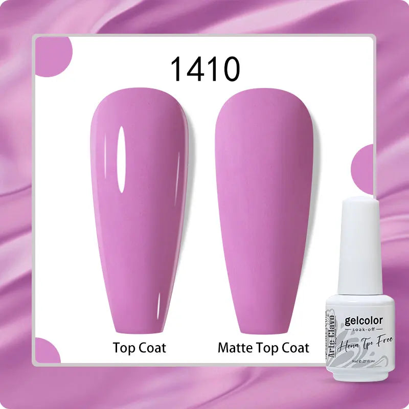 Arte Clavo 8ml HEMA TPO Free Gel Nail Polish Nail Art Manicure Semi Permanent Gel UV Hybrid Varnishes Base Top Coat Enamels New