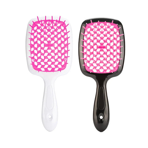 2pc Hair Comb Set Anti Static Scalp Massage Wet Dry Comb Demelante Brush Расчески Hair Styling Comb Salon Barber Brushes Kit
