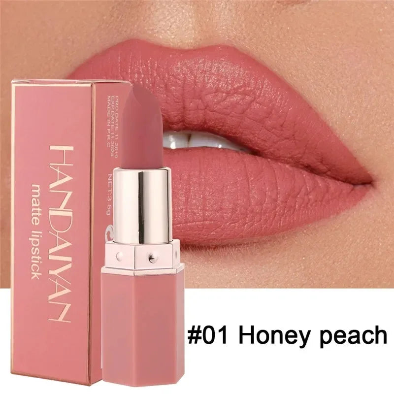 Matte Velvet Lipstick Waterproof Lasting Purple Tint Lip Gloss Non Stick Cup Moisturize Lipstick Not Fading Luxury Lips Makeup